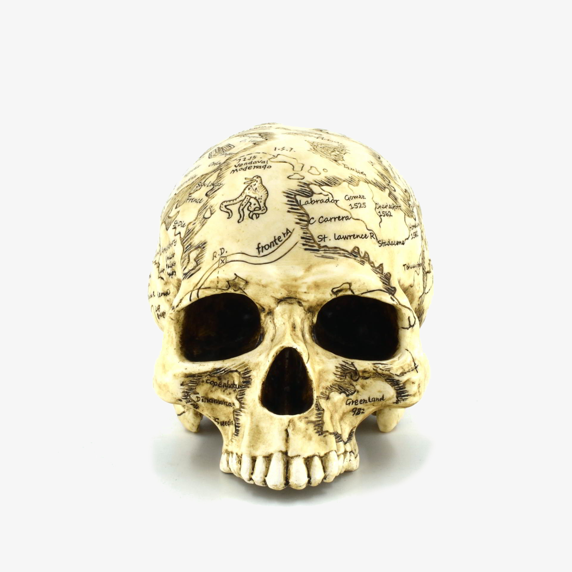 Skull map 18,5 x 13,5 cm