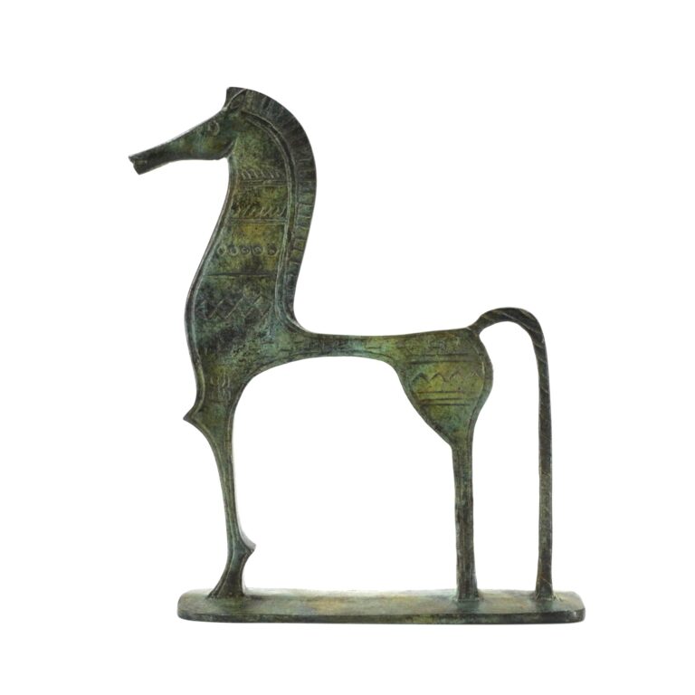 Archaic Geometric Horse Figure 21 cm