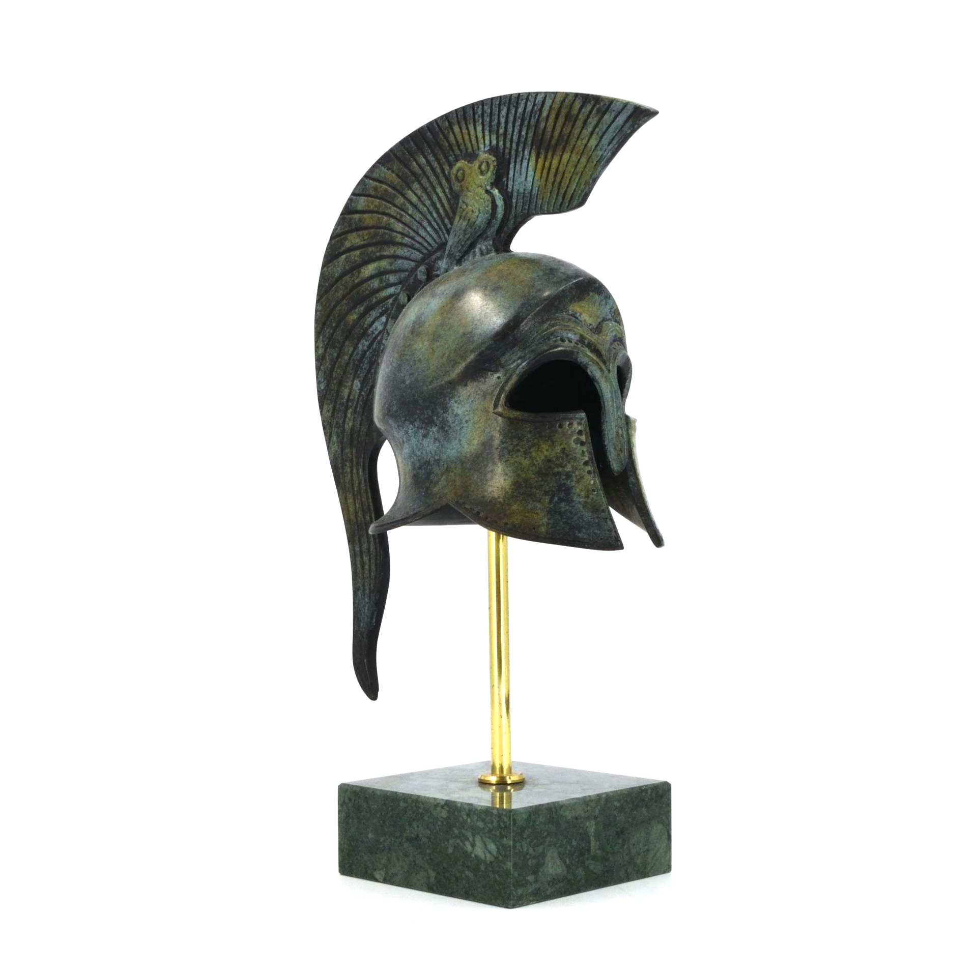 Athenian helmet with owl 25,5 cm