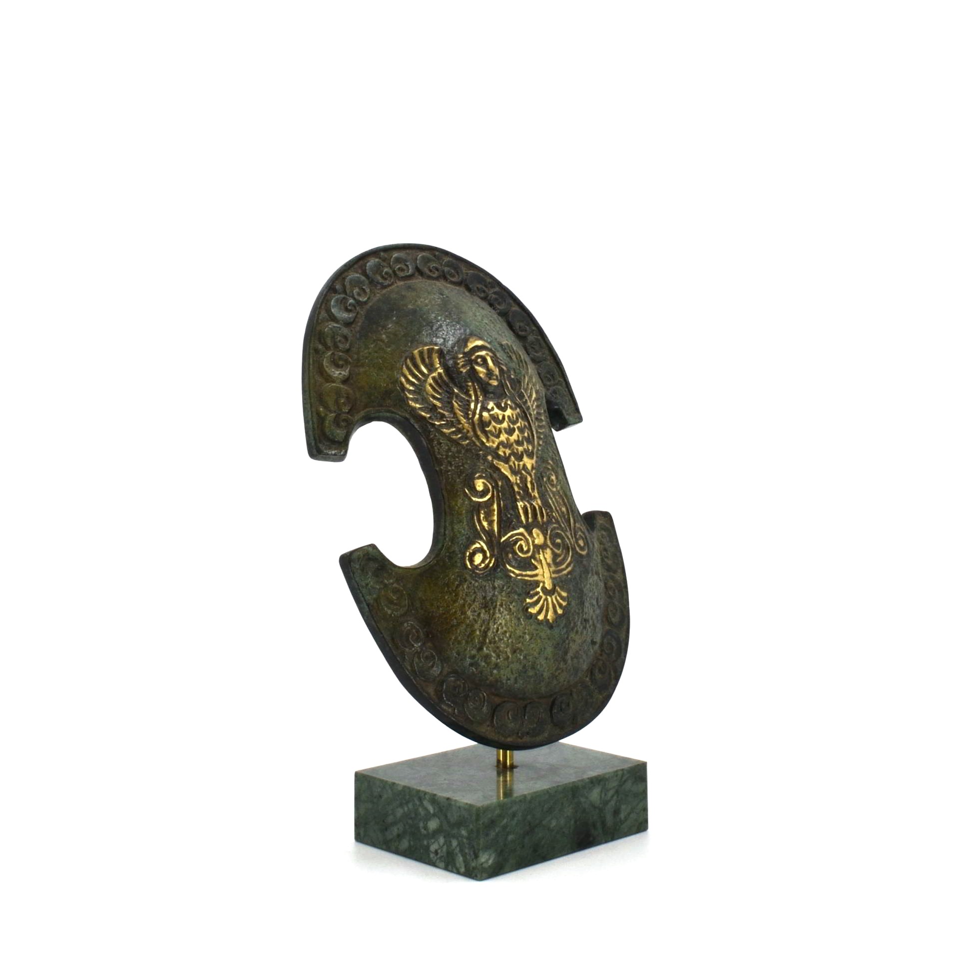 Boeotian Shield with Winged Gorgon Emblem 18 cm