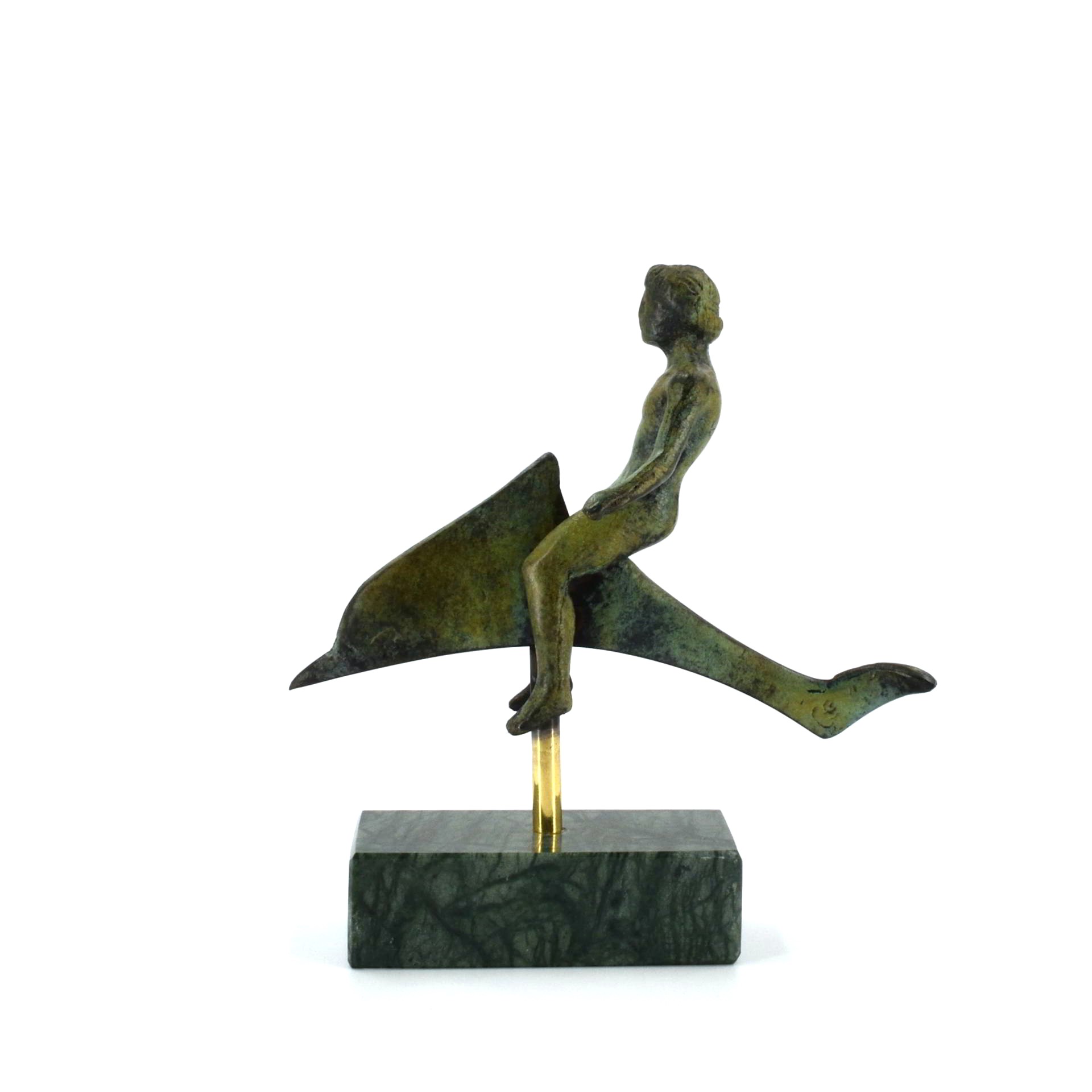 Boy on a Dolphin 10,5 x 10, 5 cm