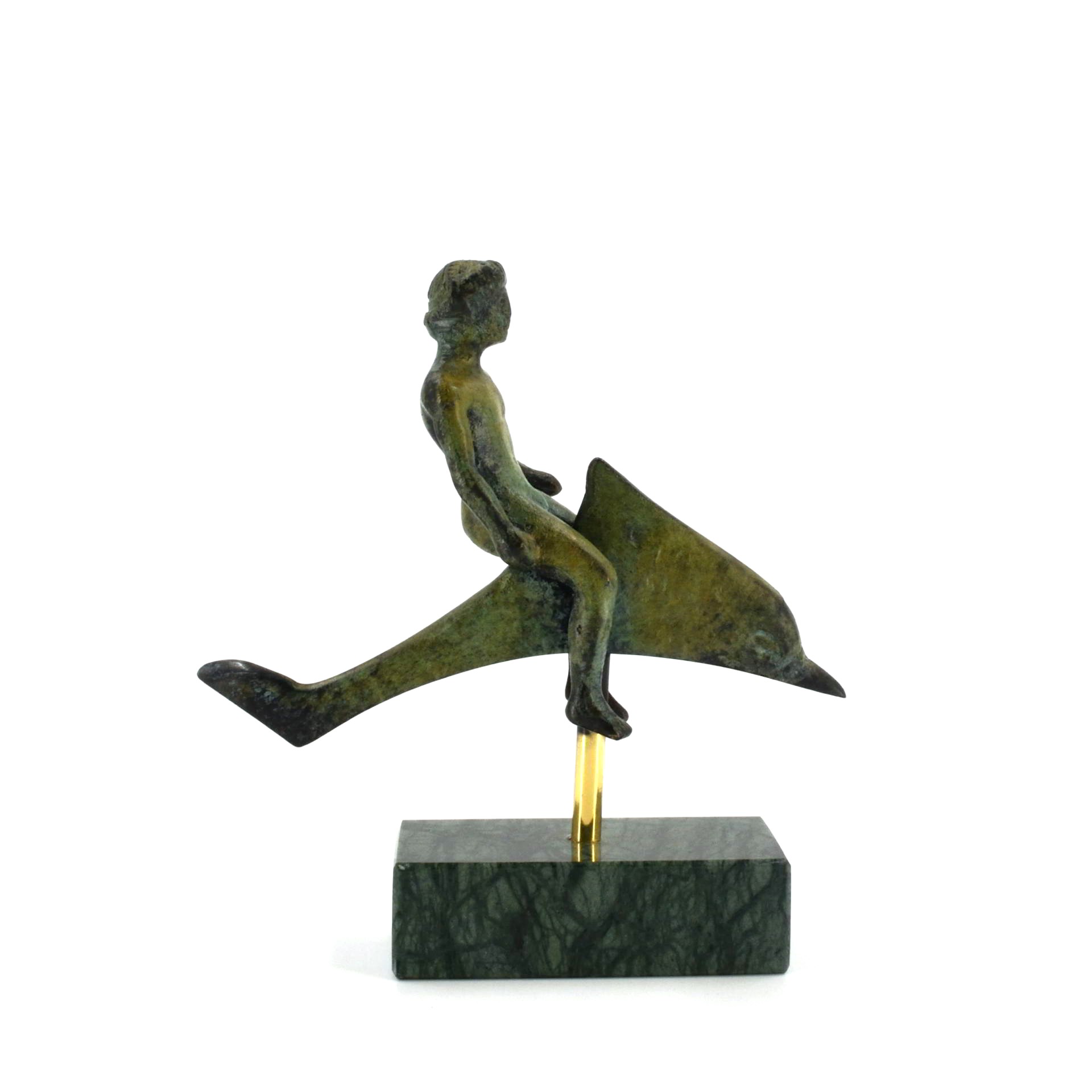 Boy on a Dolphin 10,5 x 10, 5 cm