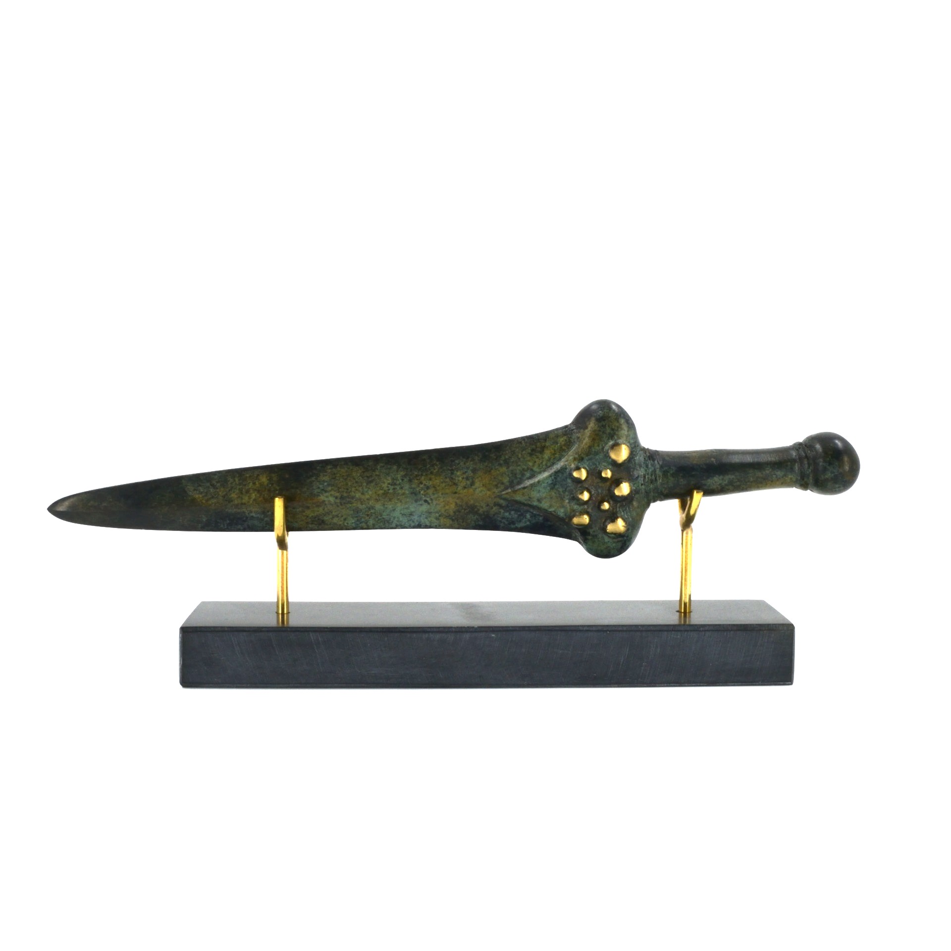 Bronze Age Sword with Royal Inlay Ornament 26 cm