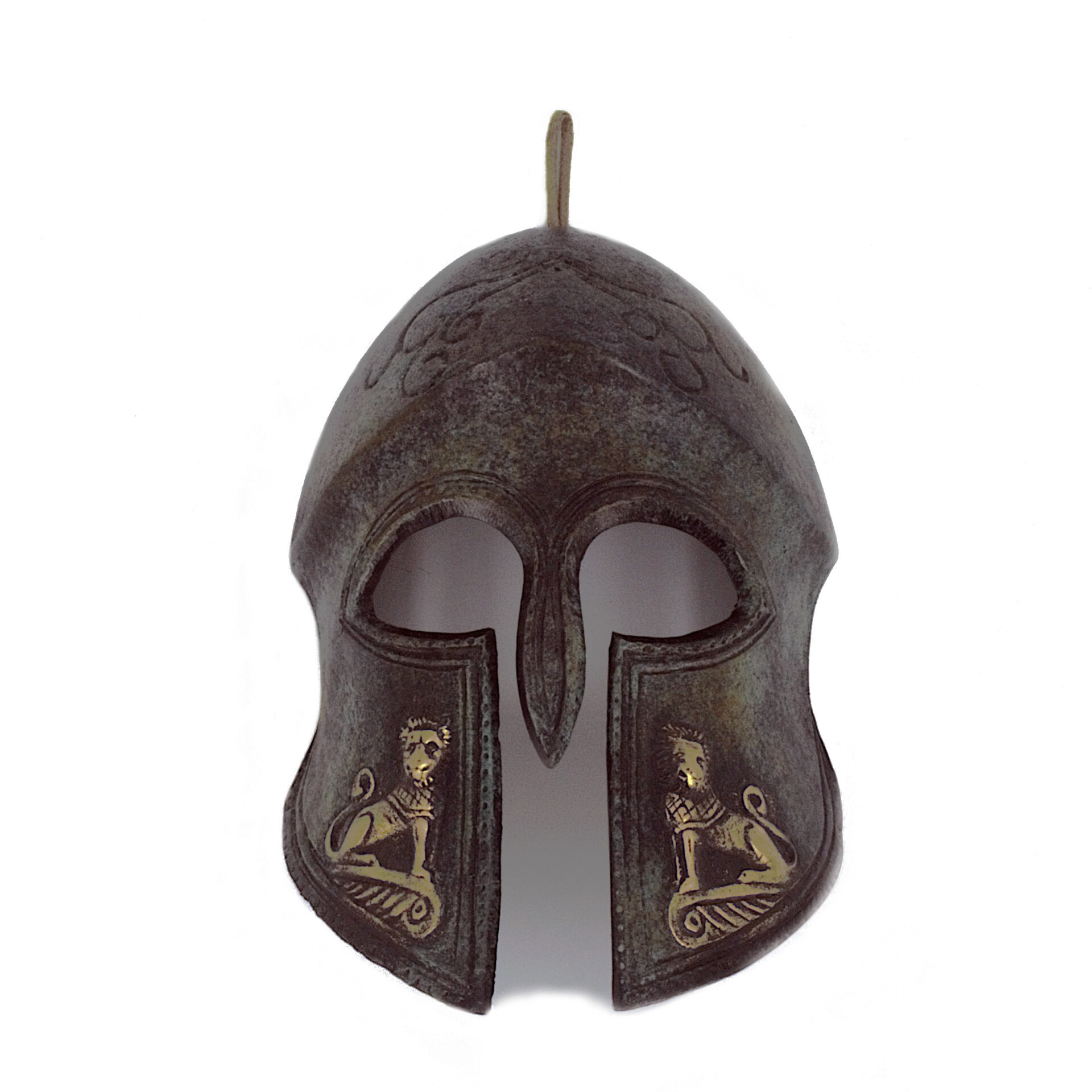 Corinthian Helmet with Lion Motifs
