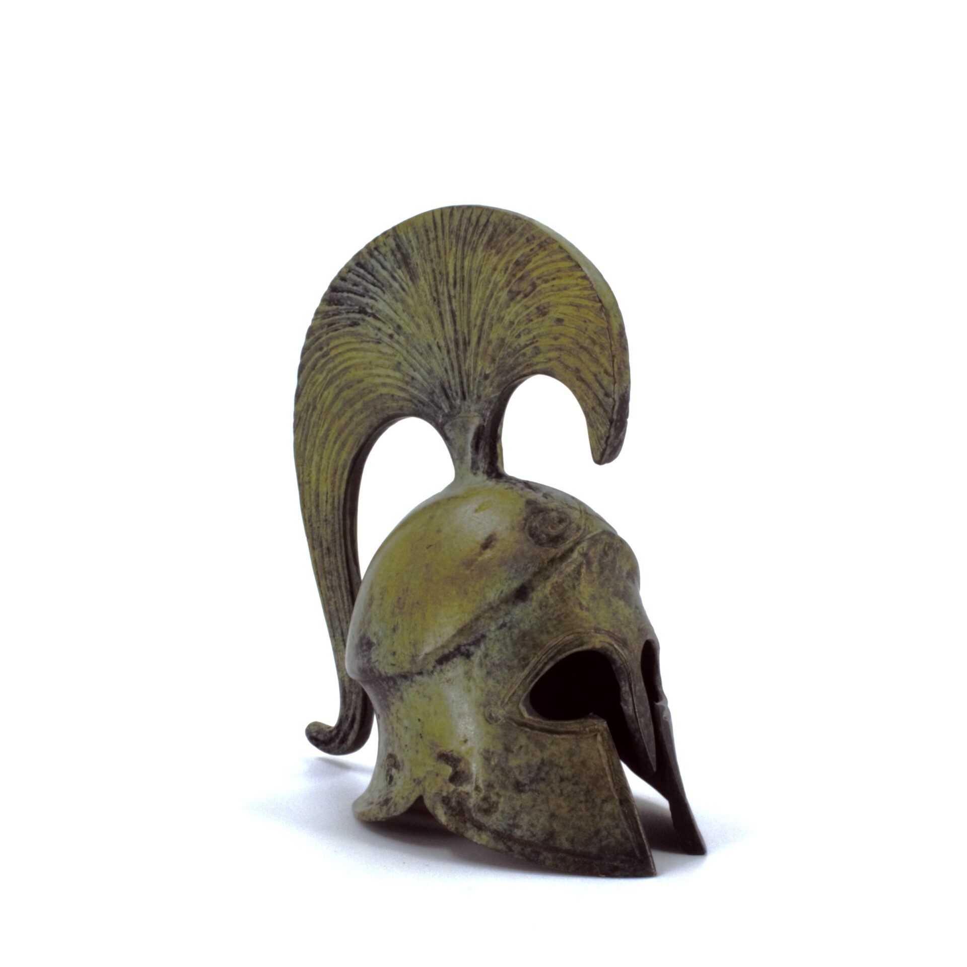 Greek Hoplite Helmet with Tall Arched Plume 10 cm