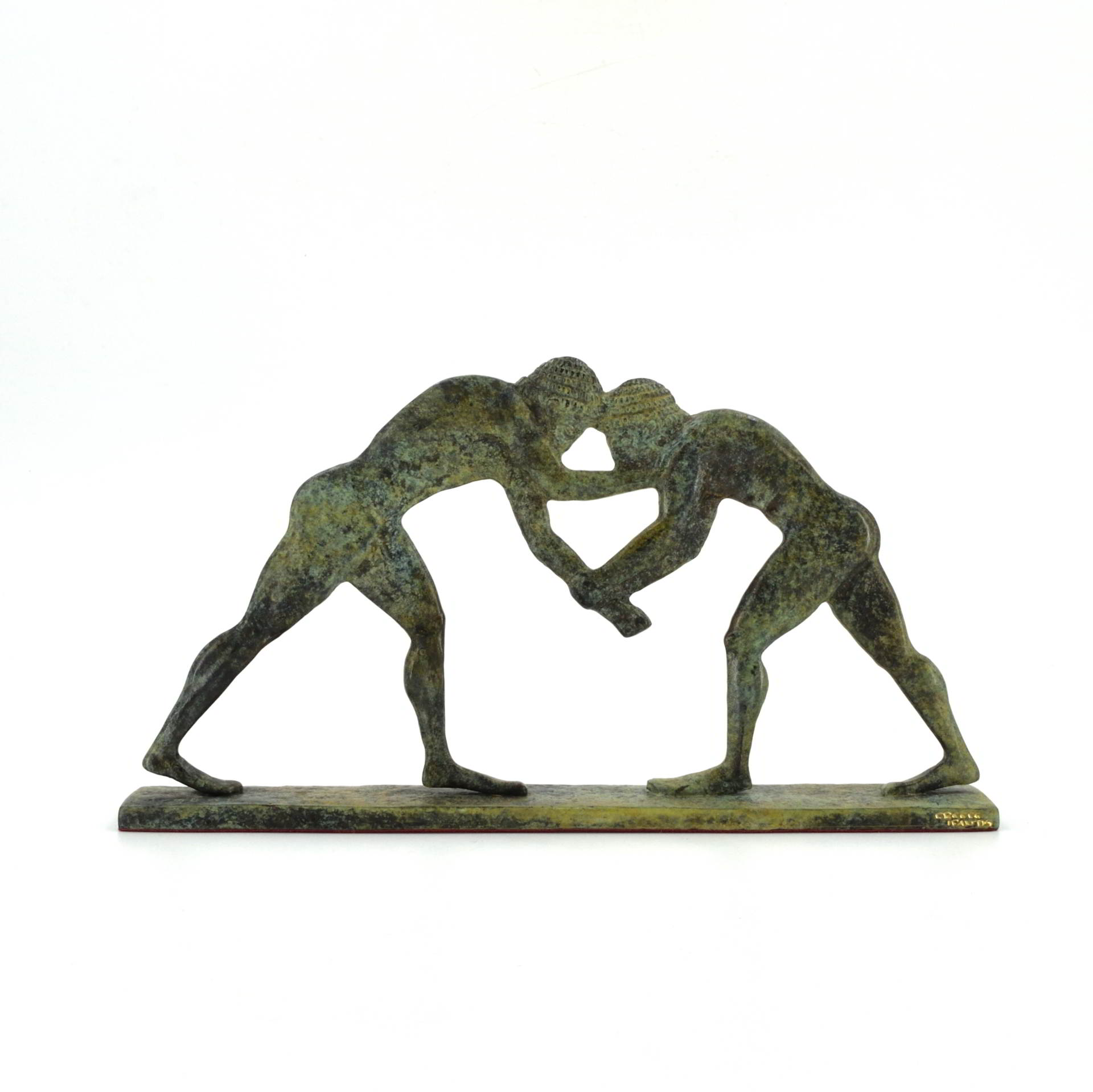 The Wrestlers 20 x 11 cm