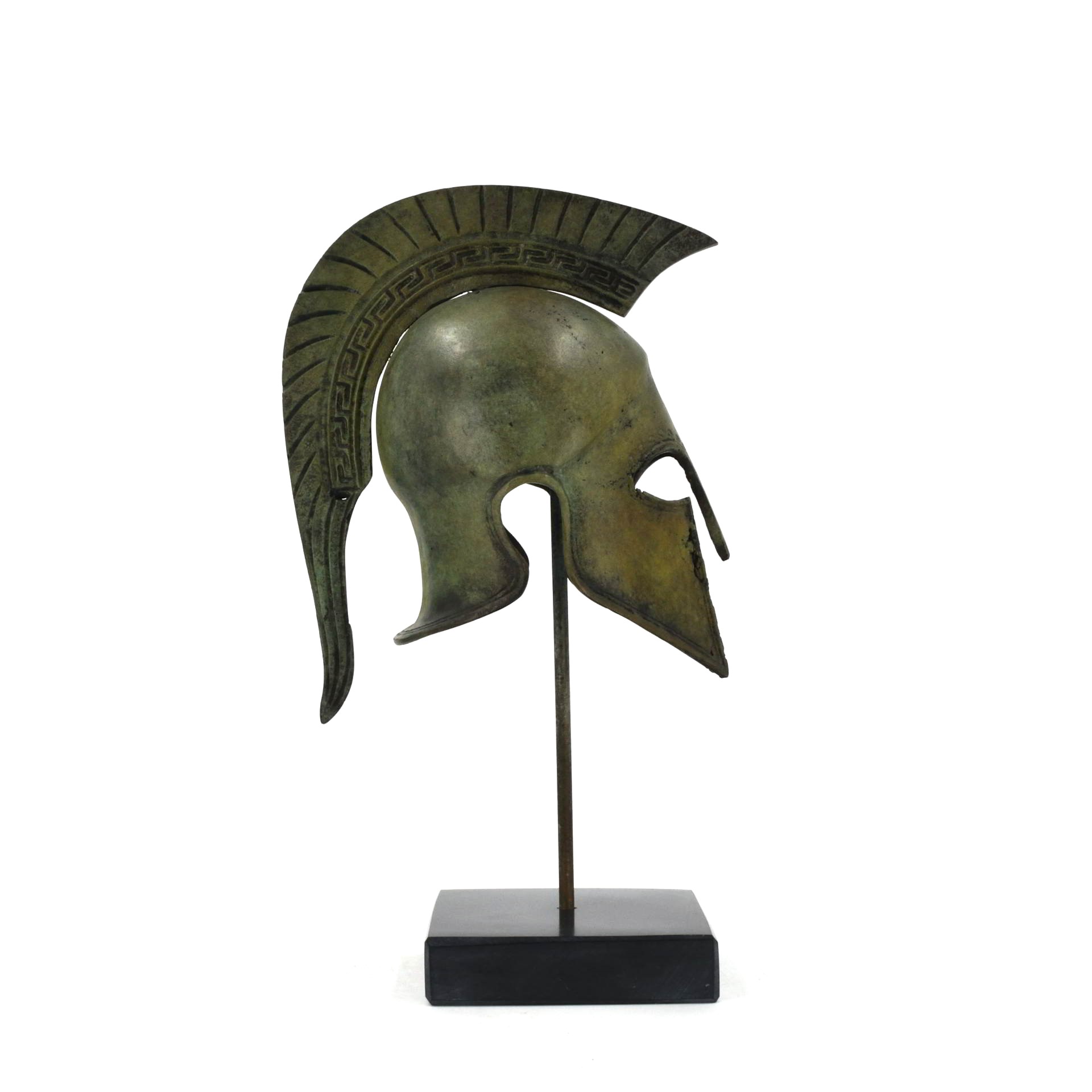Archaic Period Hoplite helmet with meander motif 17 cm