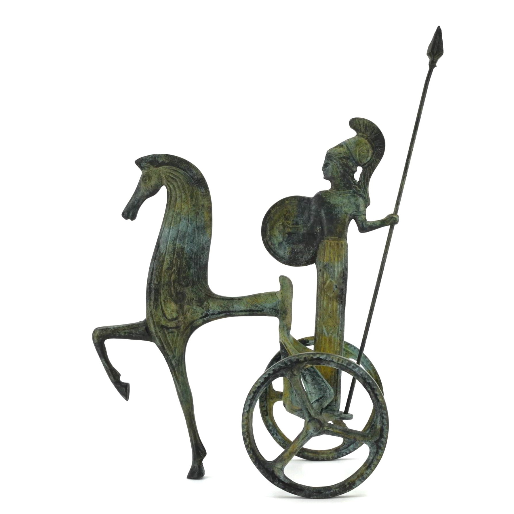 Athena Promachos in Chariot 25 cm