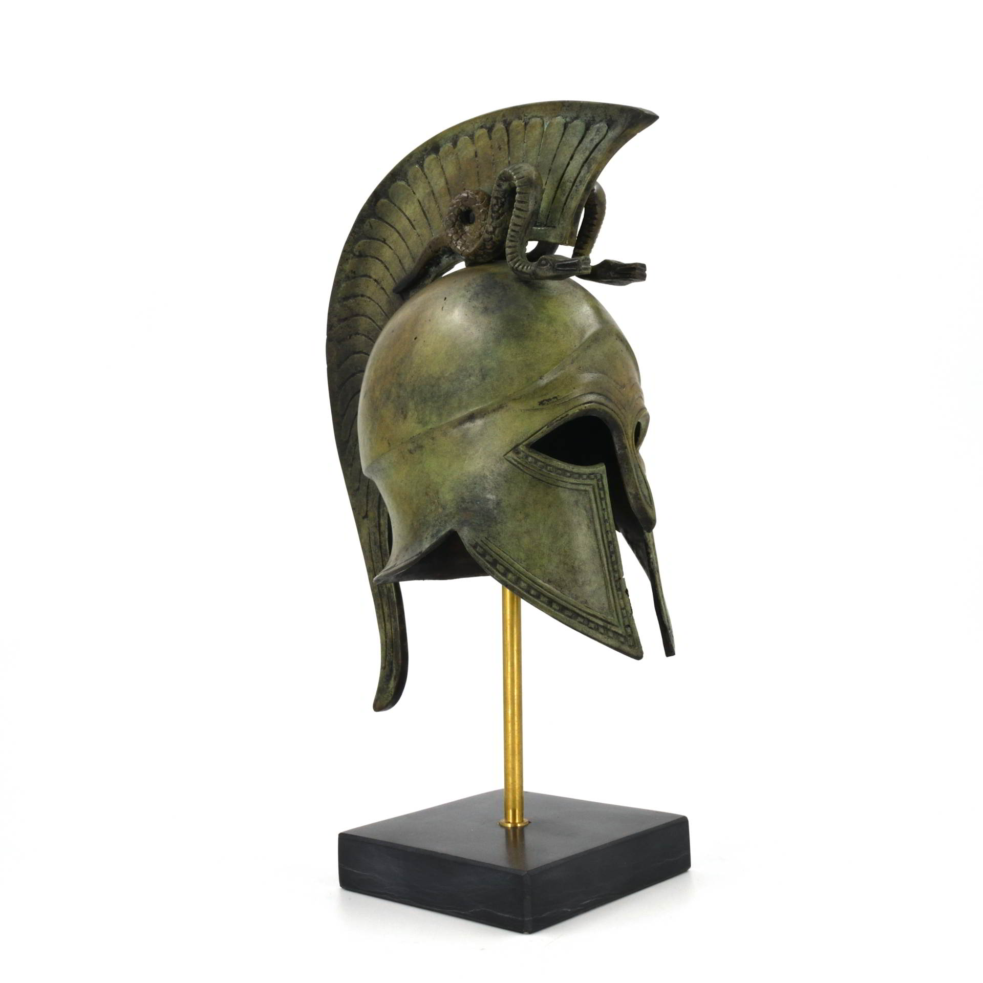 Corinthian Helmet with Double Serpent Crest 32 cm